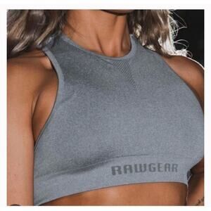 Raw Gear Sports Bra Size XS active Crop Top Color: Grey Heather